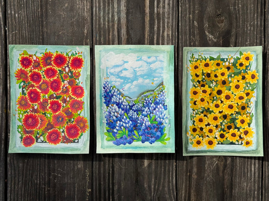 Texas Flower Tryptic